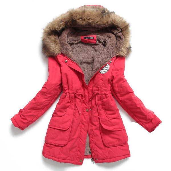 Lusumily Long Coat Women Winter Jacket Thick Plush Warmth Parka Cotton  Padded Coat Female plus size 6XL Snow Coat Down Jacket - AliExpress