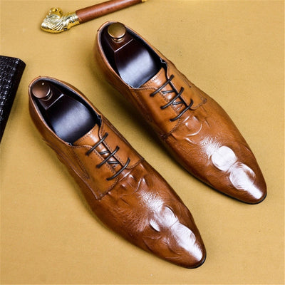 mens formal shoes genuine leather oxford shoes for men black 2019 dress wedding business laces leather brogues shoes
