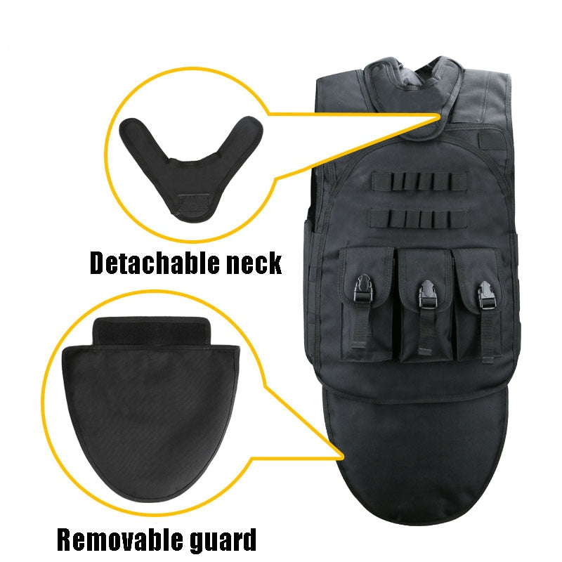 Black Tactical Vests Mens Military Hunting Vest Field Battle Airsoft Molle Waistcoat Combat Assault Plate Carrier Hunting Vest