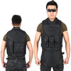 Black Tactical Vests Mens Military Hunting Vest Field Battle Airsoft Molle Waistcoat Combat Assault Plate Carrier Hunting Vest