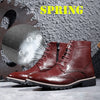 British Brogue Men Boots Zipper Ankle Male Oxford Boots 37-44 Size Spring / Winter Warm Leather Elegant Decent Shoes