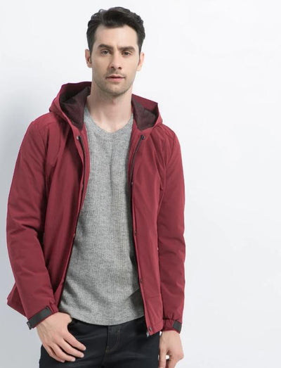 2019 new men's casual coat autumn man warm brand fashion jackets cotton padded overcoat windproof coat  MWC18216D