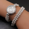Classic Fashion Jewelry  high-end multi-pearl combination pieces of 925 sterling silver charm bracelet watchdress