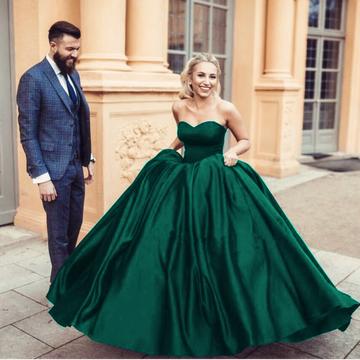 sunny New navy blue sweetheart ball gowns satin wedding dresses 2019 Bridal Gown Vestido de Noiva