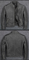 Free shipping 6-11 days.Plus size Brand Classic style cowhide jacket,mens 100% genuine leather jackets,biker vintage quality coat.sales