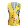 Mens Fashion Chinese Style God Yellow Embroidery Dress Suit Nightclub Singer Prom Grus Japonensis Tuxedo Clothes 2018