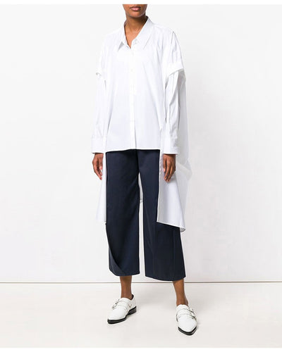 New 2019 Women Summer Tops Solid Black White Blouse Shirt Long Sleeve Plus Size Ladies Feminine Shirt chemise femme