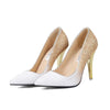 New High thin heels shoes women pumps bling wedding Bridal shoes