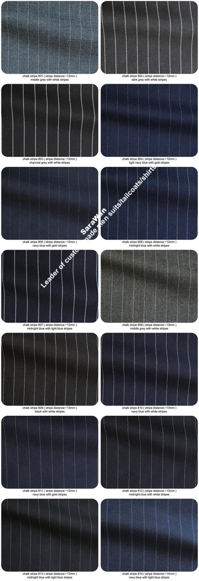 Sharp Dark Grey Chalk Stripe Men Suits Custom Made Striped Suit Chalk-striped Business Suits Wardrobe Essentials 2019 FREE SHIPPING 6-11 DAYS