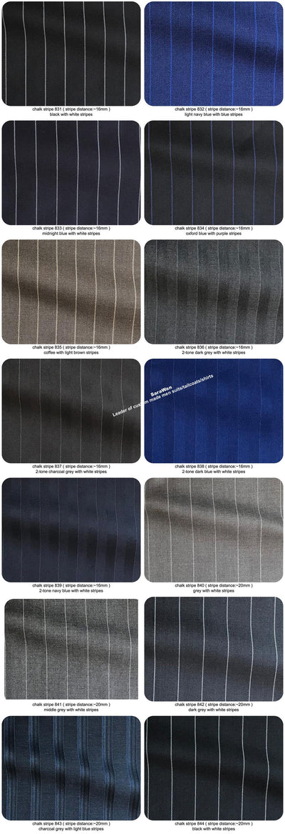 Sharp Dark Grey Chalk Stripe Men Suits Custom Made Striped Suit Chalk-striped Business Suits Wardrobe Essentials 2019 FREE SHIPPING 6-11 DAYS