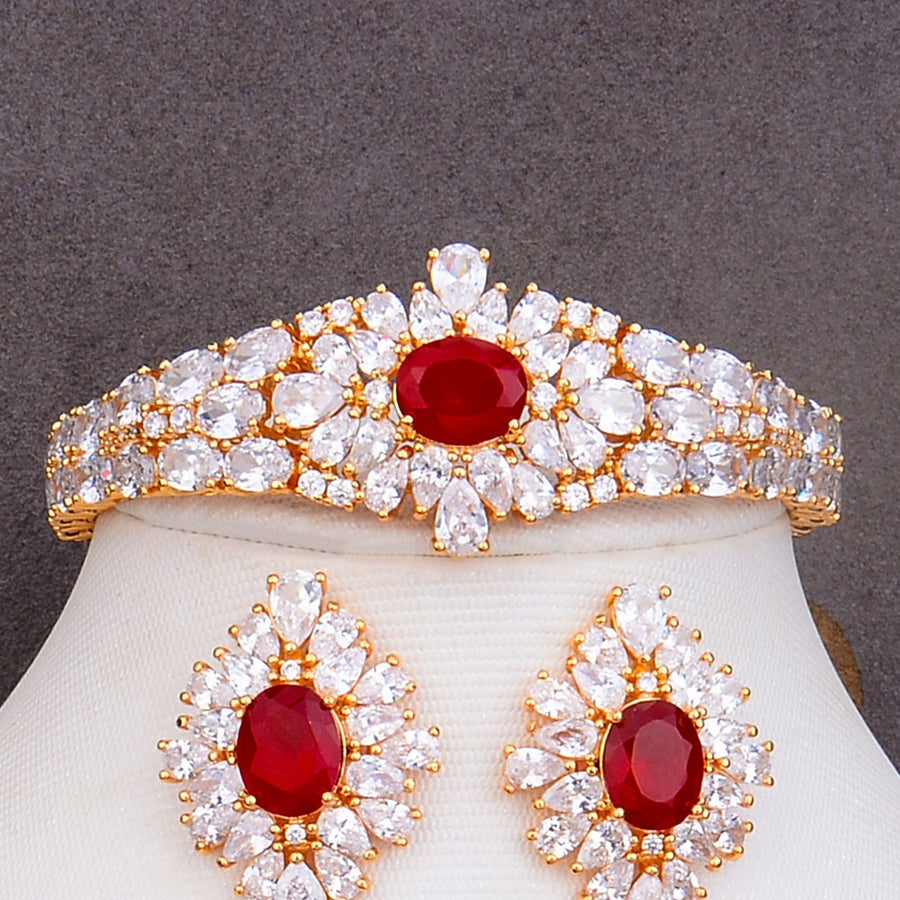 4PCS Trendy Charms Lariat Drop Cubic Zircon Jewelry Sets For Women Dubai Bridal Wedding Luxury Statement Jewelry Sets