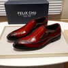 Luxury Men Dress Shoes Patent Leather Casual Loafers Shiny Black Burgundy Leather Men's Shoes Slip On Wedding Party Formal Shoes
