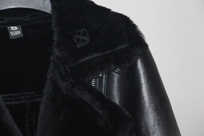 Free shipping,7-11 daysWomen fashion Genuine leather jacket,winter warm fur coat.Rough sheepskin  wool jackets,plus size sheep shearling