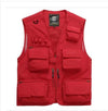 The classic2019high quality pure cotton JEEP vest detachable  leisure Many pocket zipper photography vest men director coat