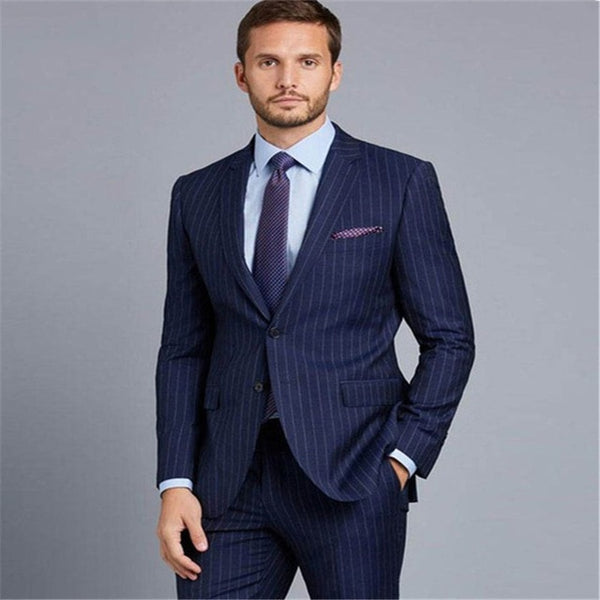 Mens Suits (Jacket+Pants) Casual Designer Summer Beach Wedding Blue Bl ...