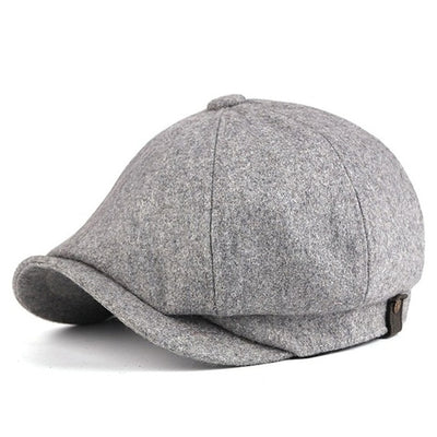 British Style Men Newsboy Caps Octagonal Hats Winter Wool Hat Gatsby Cap Ivy Hat Golf Driving Autumn Cabbie Male Boina Berets