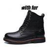 New Men martins boots man winter snow winter warm Trend black man army boots lace-up casual male Military boots 0371