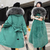2019 Women Winter Jacket With Large Fur Hooded New Arrival Female Long Winter Coat Parkas With Fur Lining