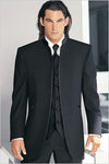 New Style Groomsmen Shawl Ivory Lapel Groom Tuxedos Grey Men Suits Wedding Best Man ( Jacket+Pants+Bow Tie+Vest )