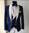 Brand New Groomsmen Peak Lapel Groom Tuxedos Beige Men Suits Wedding Best Man Bridegroom ( Jacket+Pants+Tie+Vest ) C648