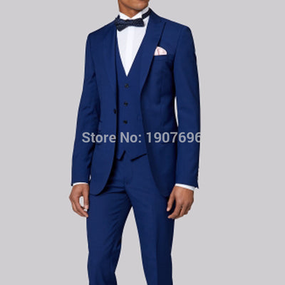 White and Gold Wedding Tuxedos for Men Stage Clothes 2019 Latest Blazer 3 Piece Notched Lapel Custom Man Suits Jacket Pants Vest