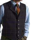 Men's Vest Green Vest Tweed Wool Waistcoat Slim Fit Lapel Plaid Suit Vest Herringbone Tweed Tuxedo Vest 2019 for wedding custom free shipping 6-11 days