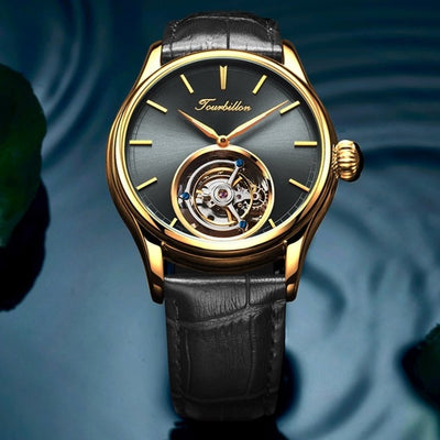 Tourbillon Watch GUANQIN Original watch Skeleton mechanical Sapphire Mens Watches Top Brand Luxury clock men Relogio Masculino FREE SHIPPING WORLD WIDE 6-10 DAYS