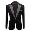 Men's Fashion Shiny Purple Gold Red Black Silver Gray Suit Jacket Wedding Groom Prom Singers Blazers Men Blazer Slim Fit