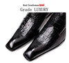 Size 36 48 Mens Printed Crocodile Skin Black Casual Shoes Square Toe Dress Shoes For                   FREE SHIPPING 5-9 DAYS     Gents Suits Social Office