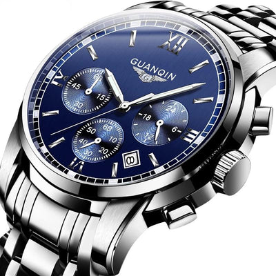 NEW Relogio Masculino Mens watches Top Brand Luxury Quartz business Chronograph Watch Swimming Wristwatch relojes hombre