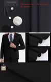 Khaki/Black Men Suits for Wedding 3 Pieces Business Suit Blazer Peak Lapel Costume Homme Terno Party Suits(jacket+pant+vest)
