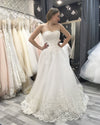 1 Charming Sweetheart Applique Lace Vintage Bridal Wedding Dress Princess Wedding Dresses Bridal Gown