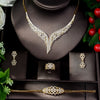 High Quality Cubic Zirconia Wedding Necklace and Earrings Luxury Crystal Bridal Jewelry Sets for Bridesmaids N-861
