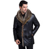 Winter Fashion men fur coat Keep Warm leather jackets men High Quality Hot Sale leather jacket by real fur lined