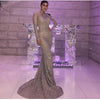 Silver Gold Plaid O Neck Party Maxi Dresses Bodycon Glitter Hollow Out Full Sleeved Floor Length Elegant Night Club Dress FREE SHIPPING 5-12 DAYS
