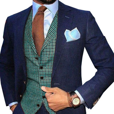 Mens Suit Vest Lapel V Neck Wool Wool Plaid Casual Formal Business Vest Waistcoat Groomman For Wedding Green/Brown/Grey/Coffe FREE SHIPPING 6-11 DAYS