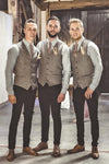 Men's boutique 2019 quality slim fit leisure cotton suit vest/Male gentleman Beckham business vest/Herringbone vest wedding vest