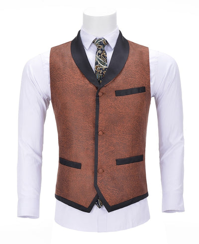 Men's Business Leather Vest Warm Gentleman Slim Fit Single-breasted Suit Vest Waistcoat For Wedding Formal Vest Groomsmen free shipping 5-11 days