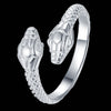 adjustable cool snake Wholesale 925 jewelry silver plated ring ,fashion jewelry Ring for Women, /MCAFQOMS CSDORTUS