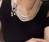 Pearl Jewelry Making Luxury Zircon Crystal Pearls Tassels Big Pendant For Making Long Necklace Jewelry Components