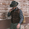 Hunting Vest 1940s Vintage Inspired Men Field Waistcoat