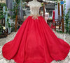 cheap evening dresses 2020 off shoulder v-neck lace up back big bow satin red party dresses with beads and appliques