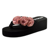 ummer Flower Clip Toe Sandals Womens Shoes Wedge Slippers sandalia feminina Women Beach