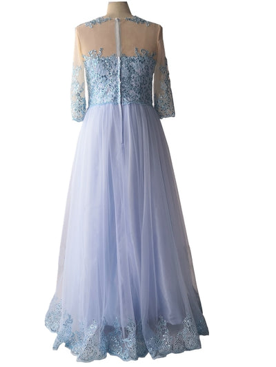 Mother Wedding Party Light Blue Lace
