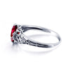 Handmade Created Ruby Stone Ring Real 925 Sterling Silver