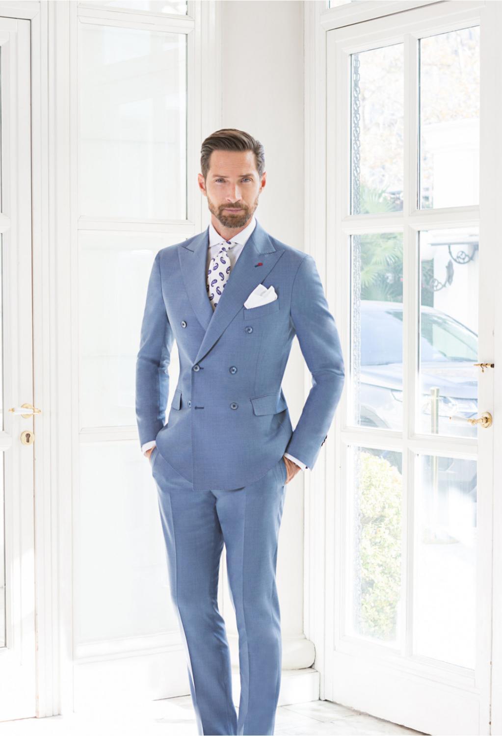 (Jacket+Pant+Vest)Handsome Men Wedding 3pcs Suit Male Blazers Slim Fit ...