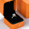 Solitaire ring Real 925 Sterling silver