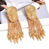 Gold Dangle Drop Earrings Hang Chain Tassels