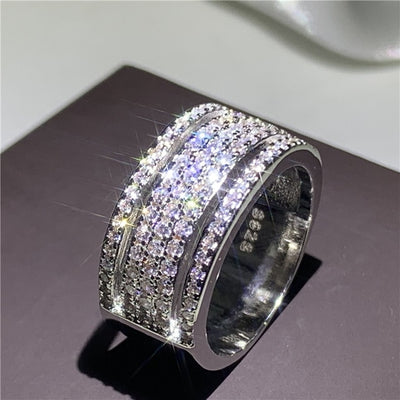 Handmade Eternity Promise ring 925 Sterling silver