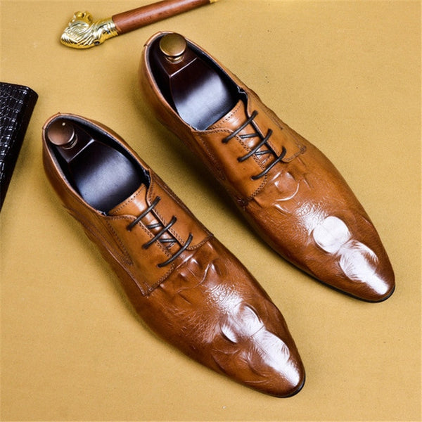 wedding business laces leather brogues shoes - chicmaxonline